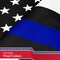 G128 Combo Pack: USA 3x5 Ft 150D Printed Stars & Thin Blue Line Flag 3x5 Ft 150D Printed